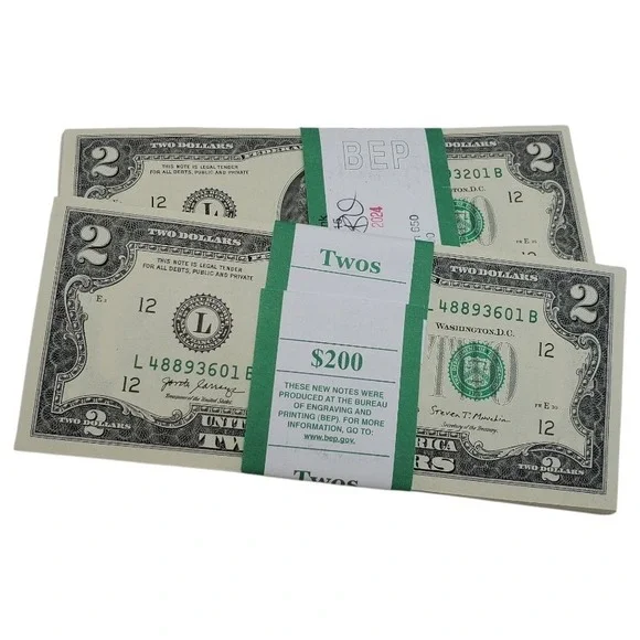 10 pcs New US Two Dollar Bill $2 Currency Real Money Collectible Graduation Gift - Picture 3 of 3